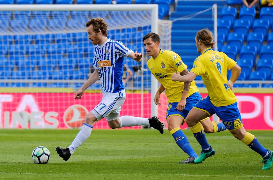 Gran partido de la Real Sociedad frente a Las Palmas en el que Oyarzabal abría el marcador.