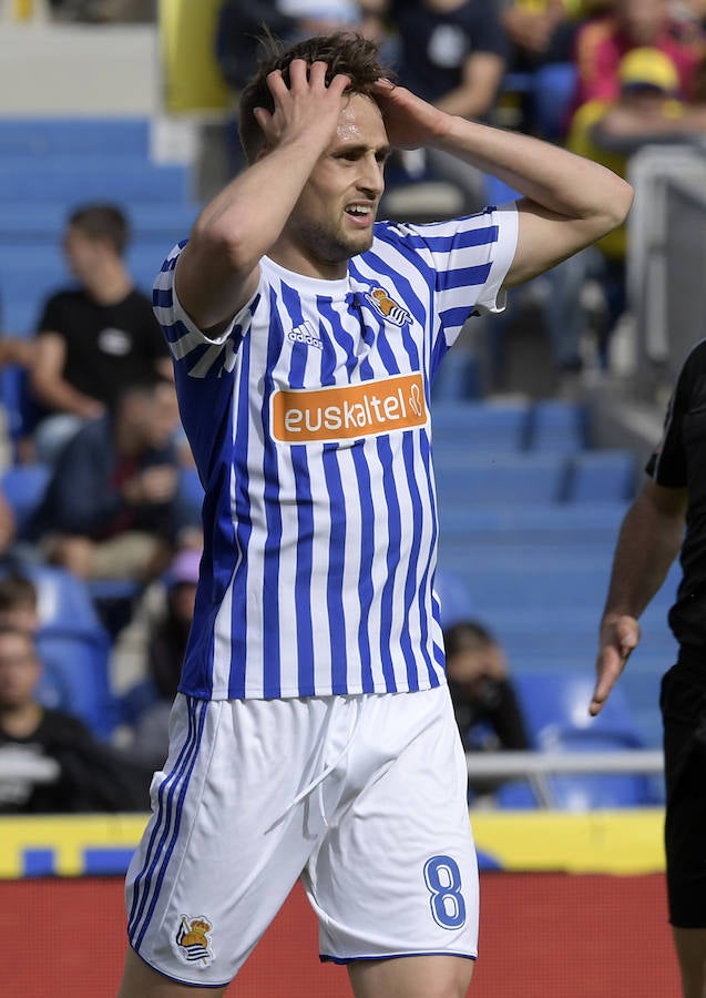 Gran partido de la Real Sociedad frente a Las Palmas en el que Oyarzabal abría el marcador.