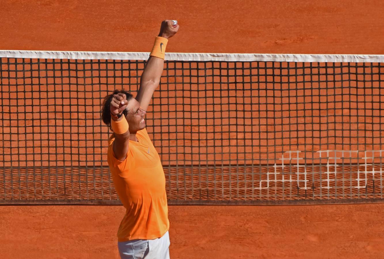 Las mejores imágenes de la final del Master 1.000 de Montecarlo entre el español Rafa Nadal y el japonés Kei Nishikori.