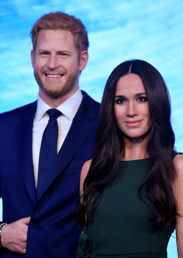 Meghan Markle, prometida del príncipe Enrique con quLa nueva réplica en cera de Meghan Markle , junto a la del príncipe Enrique, durante su presentación en el museo de cera de Madame Tussaud de Londres (Reino Unido)