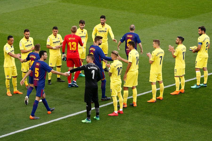 El Barcelona, ya campeón de Liga, recibe en el Camp Nou a un Villarreal que aún tiene trabajo por hacer para certificar su plaza europea. 