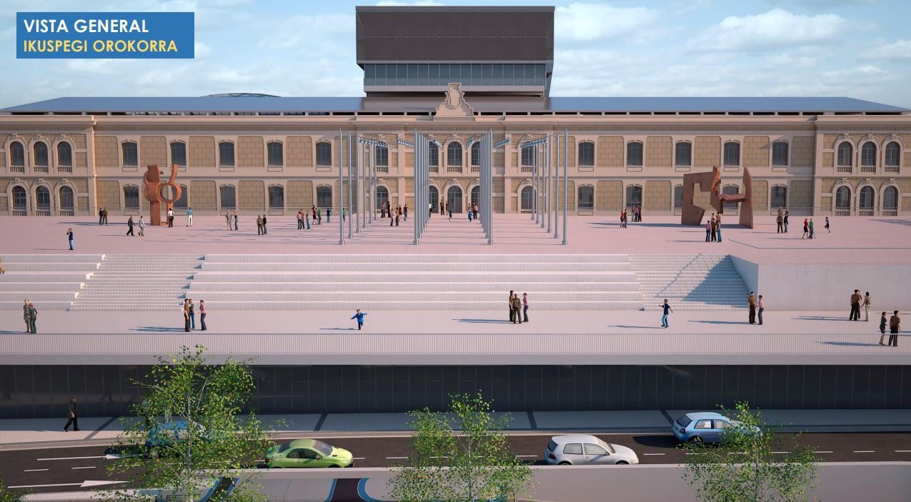 La consejera Arantxa Tapia, el alcalde Eneko Goia y el ministro Iñigo de la Serna, han presentado de forma conjunta los detalles del proyecto.