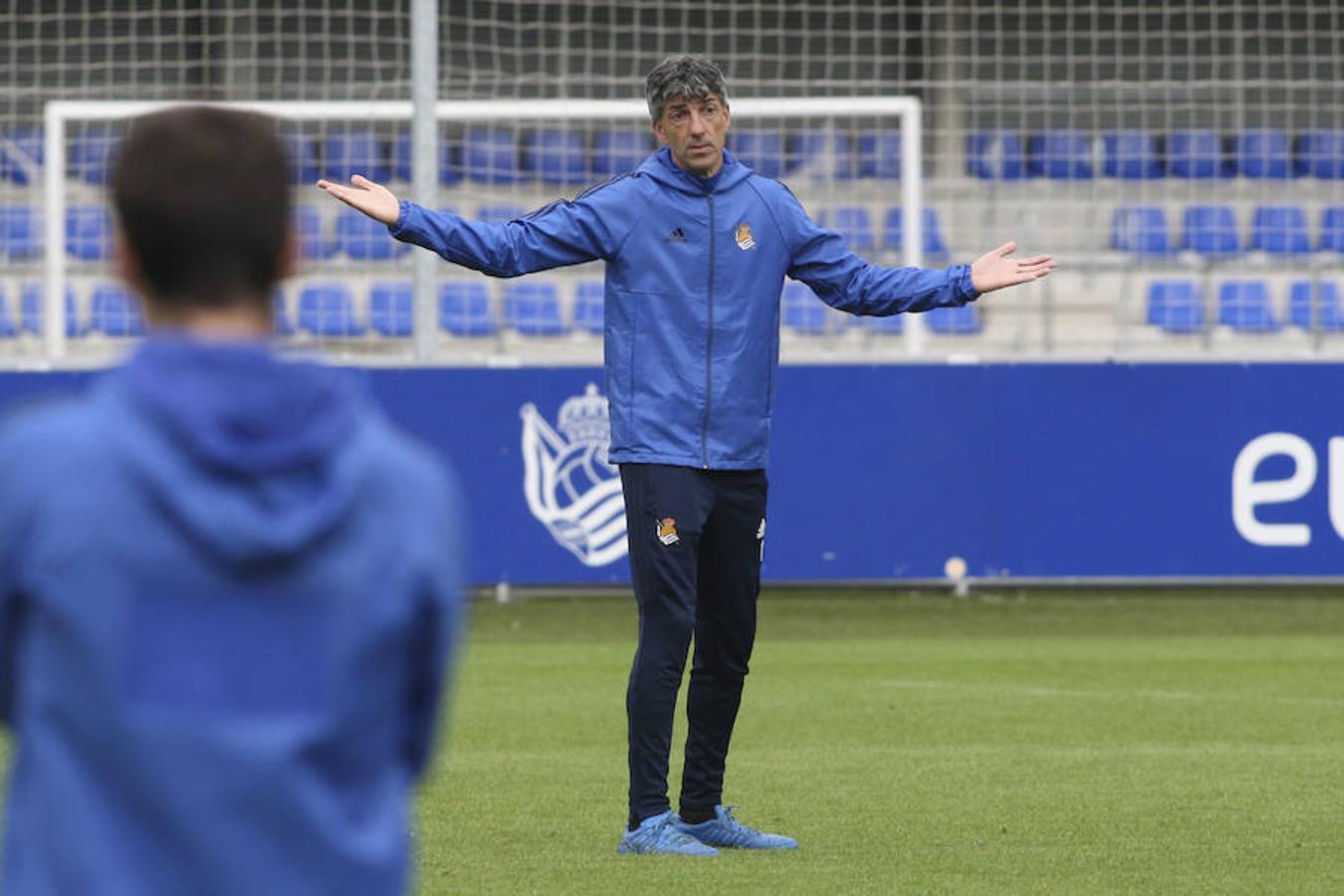 El equipo txuri-urdin se ha ejercitado con la baja de Héctor Moreno y la novedad de Le Normand 