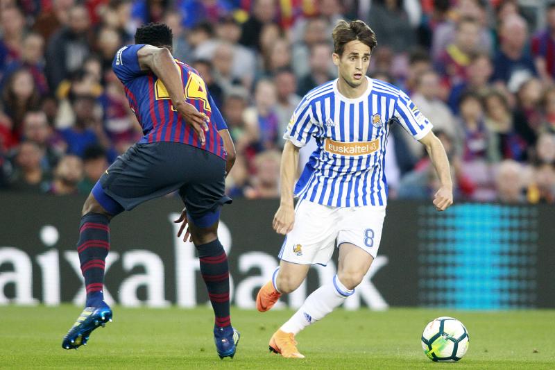 La Real Sociedad se enfrenta al Barcelona en la última jornada de la Liga. 