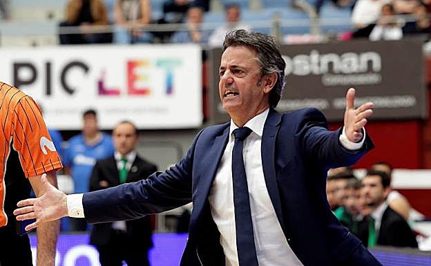 Fisac, en el último partido de esta temporada en Illunbe.