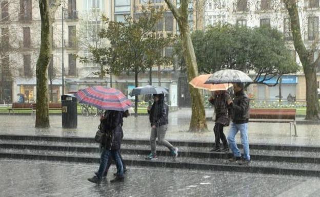 El Departamento de Seguridad activa el aviso amarillo por precipitaciones intensas en el litoral de Euskadi