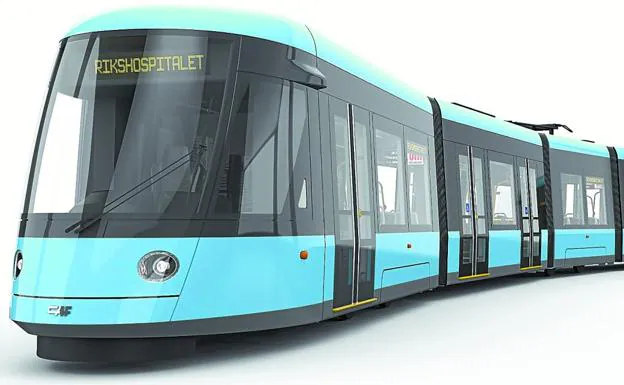 Diseño ganador presentado por CAF en el concurso abierto por el operador de transportes de la ciudad de Oslo para sus nuevos tranvías.