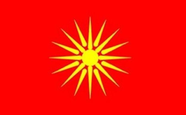La bandera con la estrella argéada.