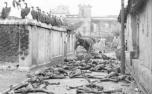 Imagen principal - La hambruna provocada por los ingleses fue devastadora para los habitantes de Bengala.