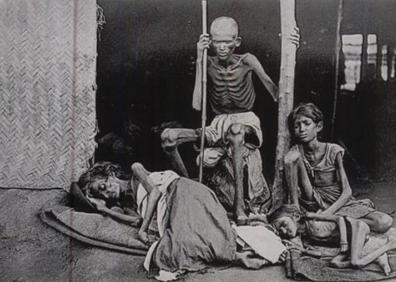 Imagen secundaria 1 - La hambruna provocada por los ingleses fue devastadora para los habitantes de Bengala.