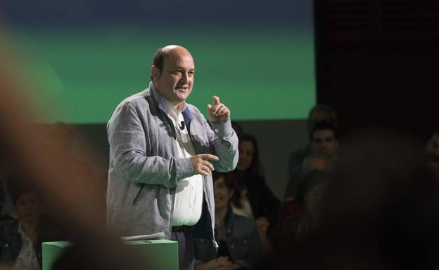 Andoni Ortuzar, en su intervención de hoy. 