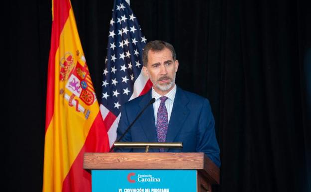 Felipe VI, en un acto en Estados Unidos.