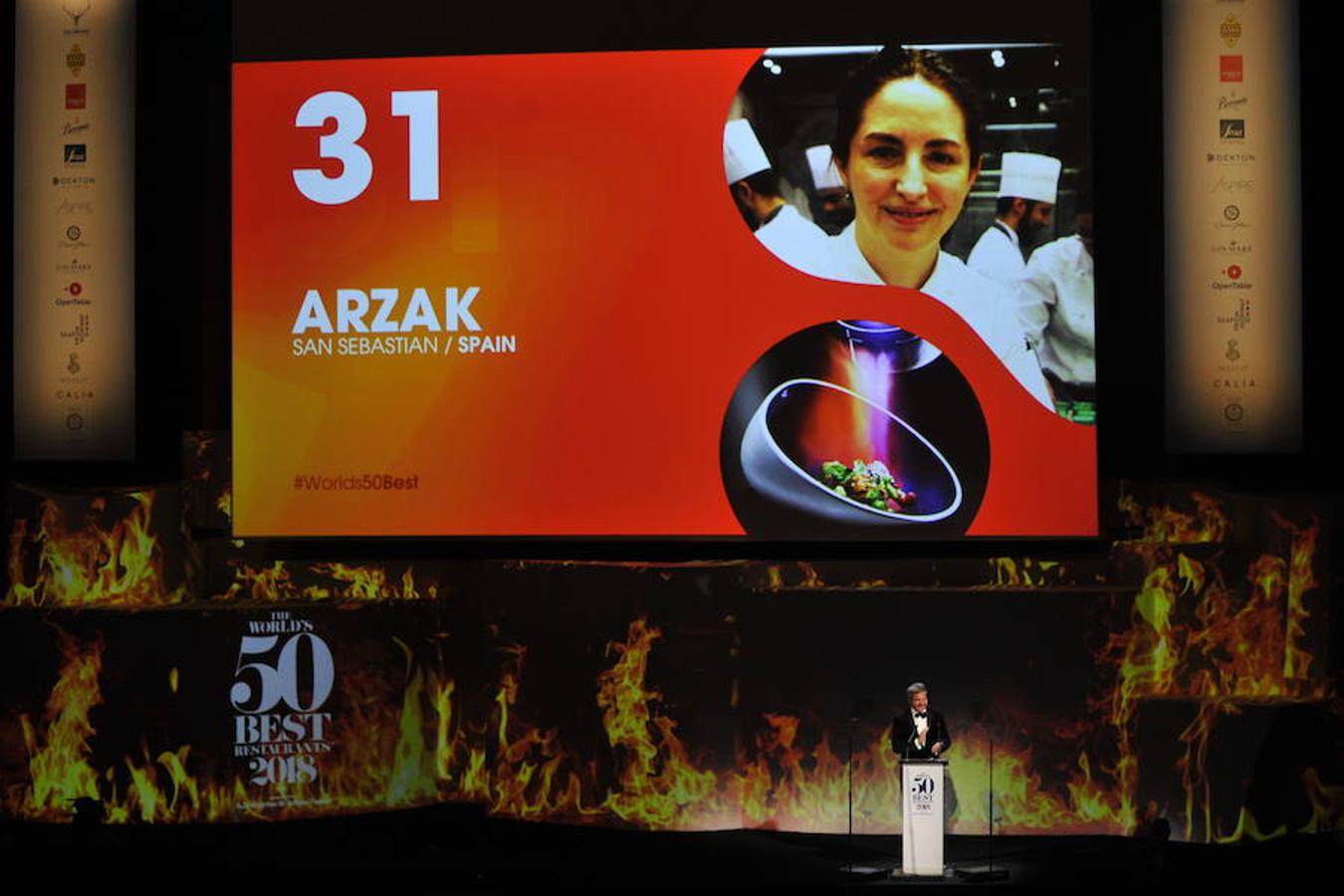 Ayer se entregaron en el palacio Euskalduna de Bilbao los premios a los mejores restaurantes del mundo