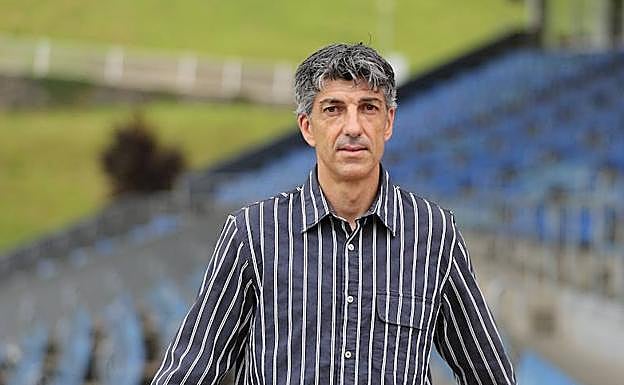 Imanol Alguacil posa en Zubieta.