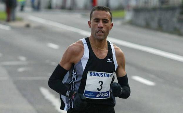 Rachid Nadji, en el Maratón de San Sebastián en 2007.