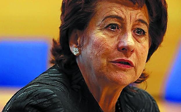 Adela Asúa, en un acto en el TSJPV.