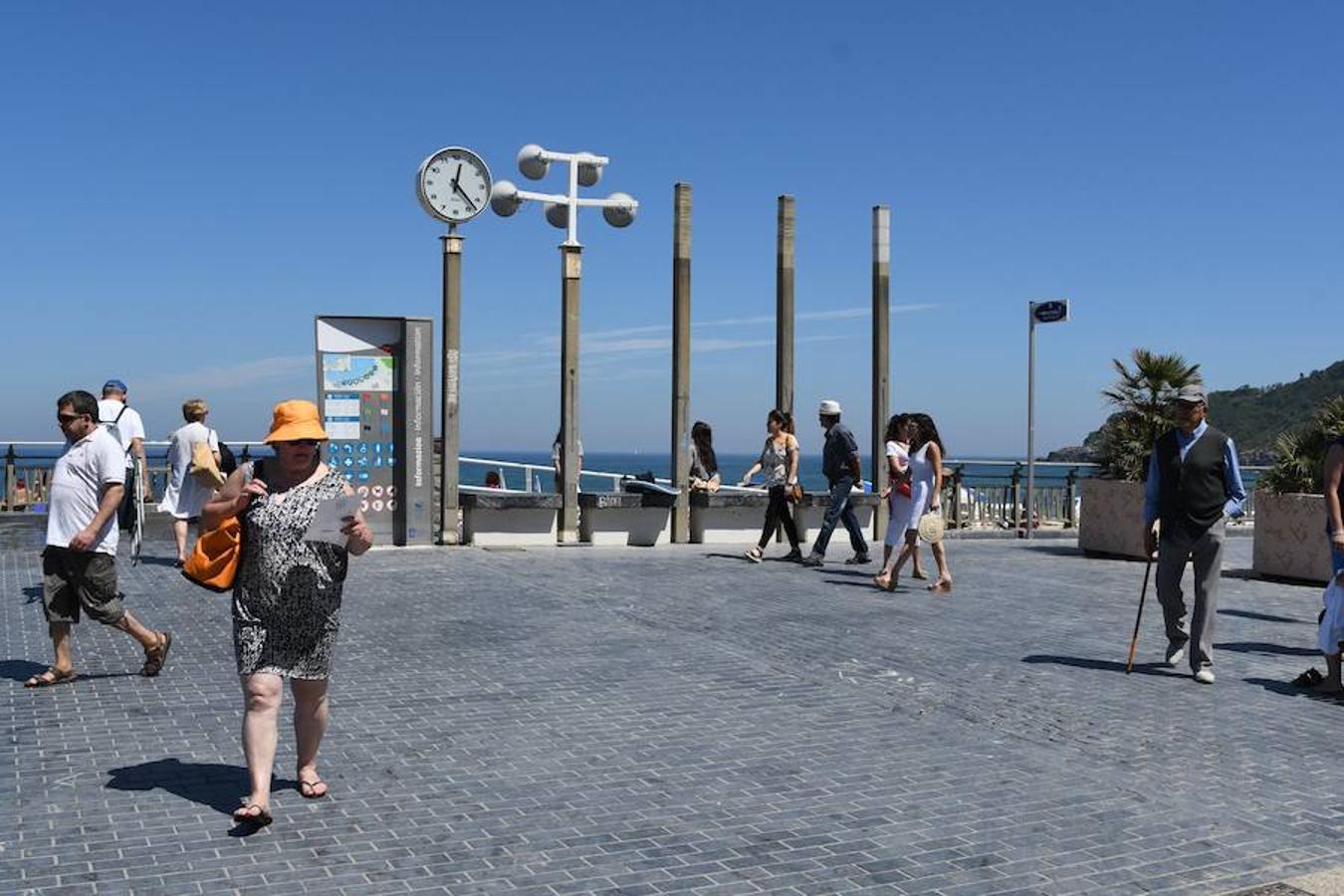 El buen tiempo nos acompañará toda la semana en la capital guipuzcoana salvo la jornada del miércoles, en la que caerán precipitaciones sin gran importancia