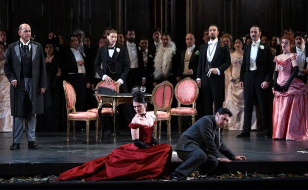 Representación de 'La Traviata'.