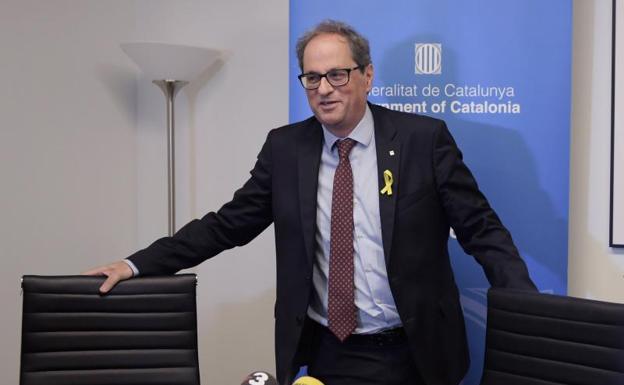 Quim Torra, presidente de la Genralitat de Cataluña.