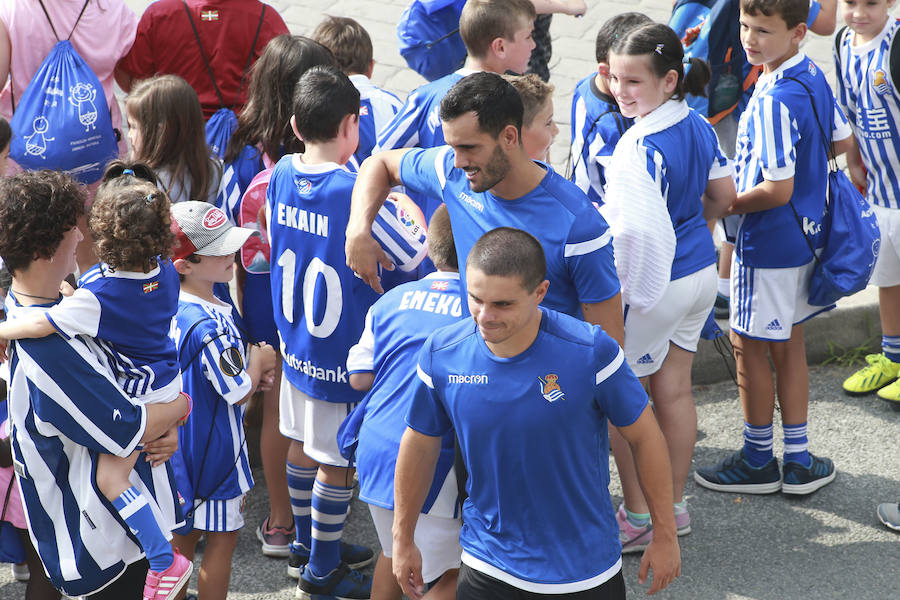 Muchos aficionados, sobre todo niños, han disfrutado del esfuerzo de su jugadores