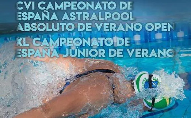 Cartel del Campeonato de España de natación.