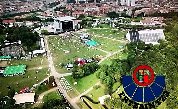 Otra vista del recinto tomada desde los drones. 