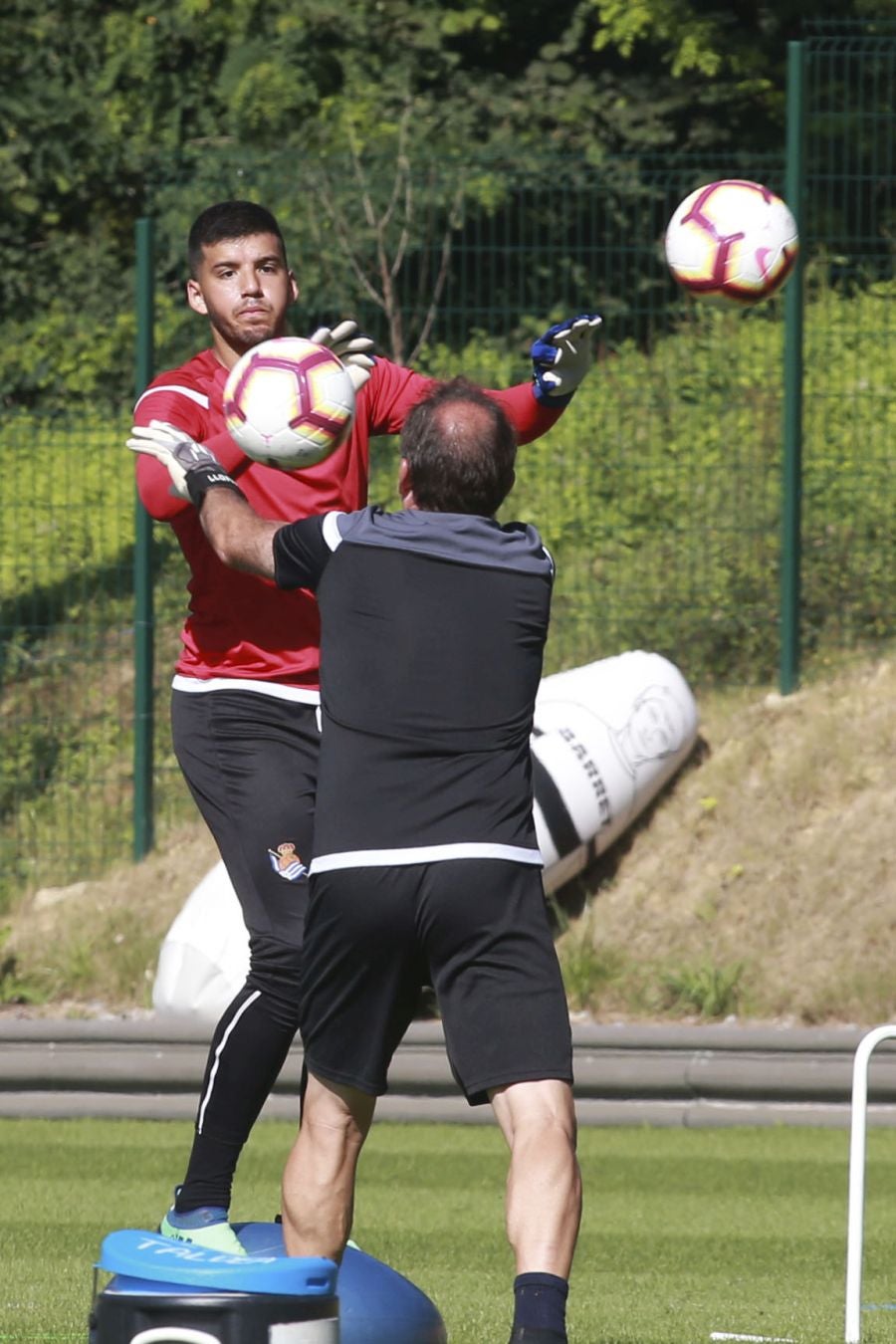 El mexicano ha retomado los entrenamientos tras disfrutar de unos días de descanso consesuados con la Real Sociedad al haber participado en el Mundial
