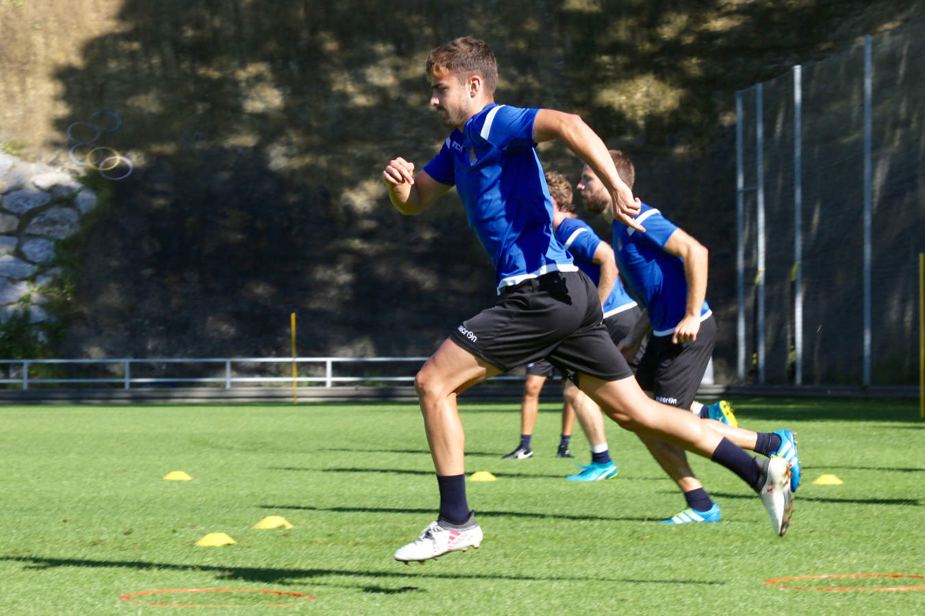 El mexicano ha retomado los entrenamientos tras disfrutar de unos días de descanso consesuados con la Real Sociedad al haber participado en el Mundial