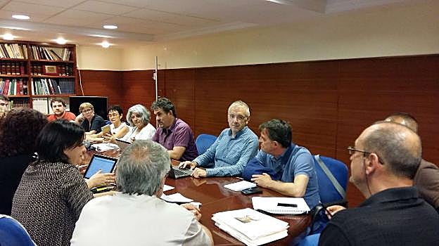 Urizar en una ejecutiva celebrada días después de salir elegido líder de EA, en junio del año pasado.