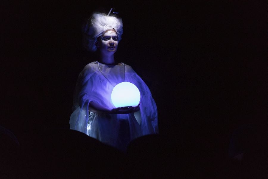 Ensayo general de La Fura dels Baus junto a la Orquesta Sinfónica de Bilbao este miércoles en el Kursaal