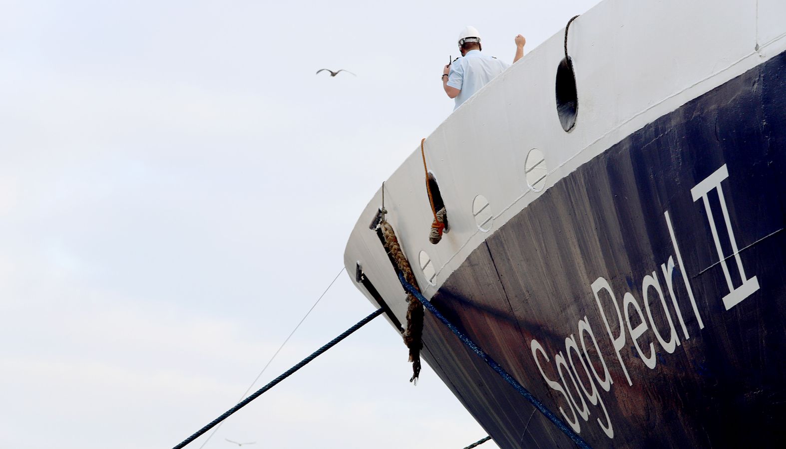 El lujoso Saga Pearl II ha atracado en el puerto de Pasaia este jueves 2 de agosto