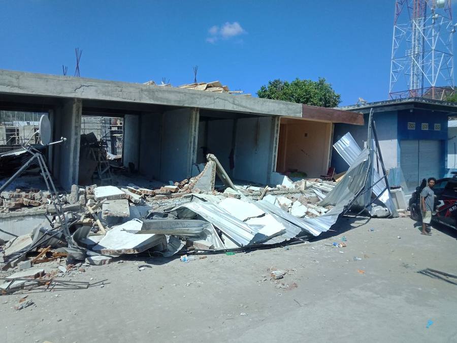 El sismo ha dejado paisajes de desolación.