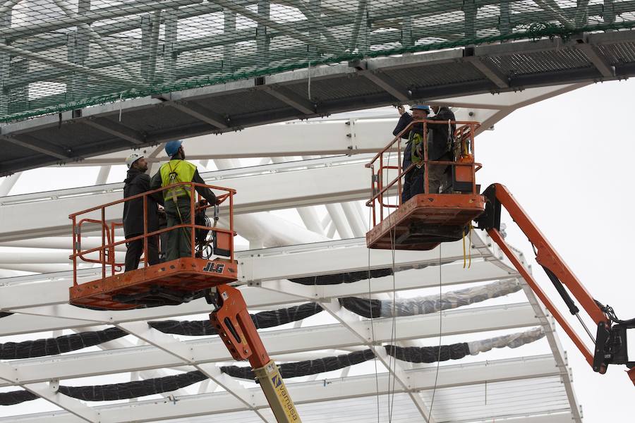 A poco menos de un mes de su reestreno, las obras del estadio de Anoeta presentan grandes avances en los últimos días. Todo estará listo para el Real Sociedad - F.C. Barcelona del próximo 15 de septiembre.