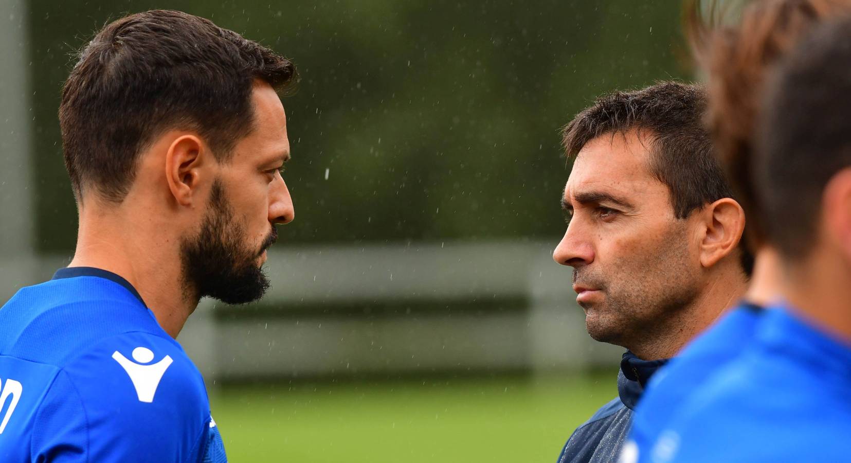 Garitano ha dirigido la última sesión de la Real Sociedad antes de visitar al Villarreal en el que será el primer partido liguero.