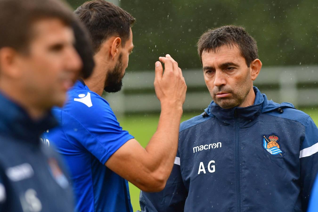 Garitano ha dirigido la última sesión de la Real Sociedad antes de visitar al Villarreal en el que será el primer partido liguero.