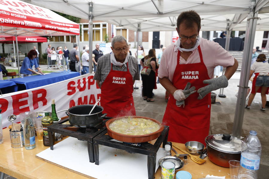 La mejor menestra la cocinaron José Manuel Irigoyen y Tomás Nuñez, de la Sociedad Ilunpe