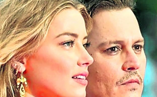 Amber Heard y Johnny Depp.