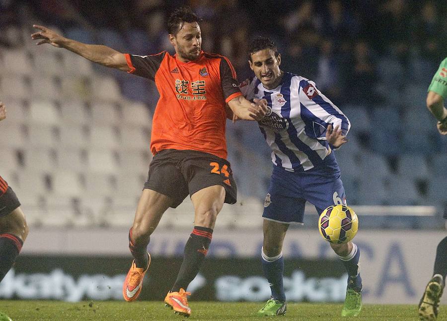 2014. Partido de la Real Sociedad ante el Deportivo de la Coruña.