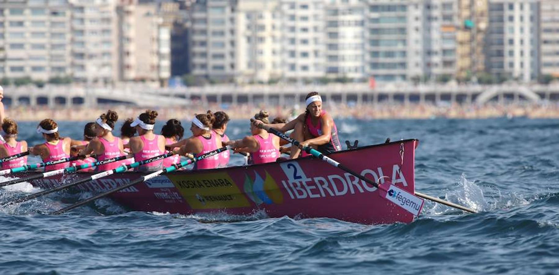 Kaiku y Tolosaldea se han erigido como las sorpresas de la primera jornada de la olimpiada del remo