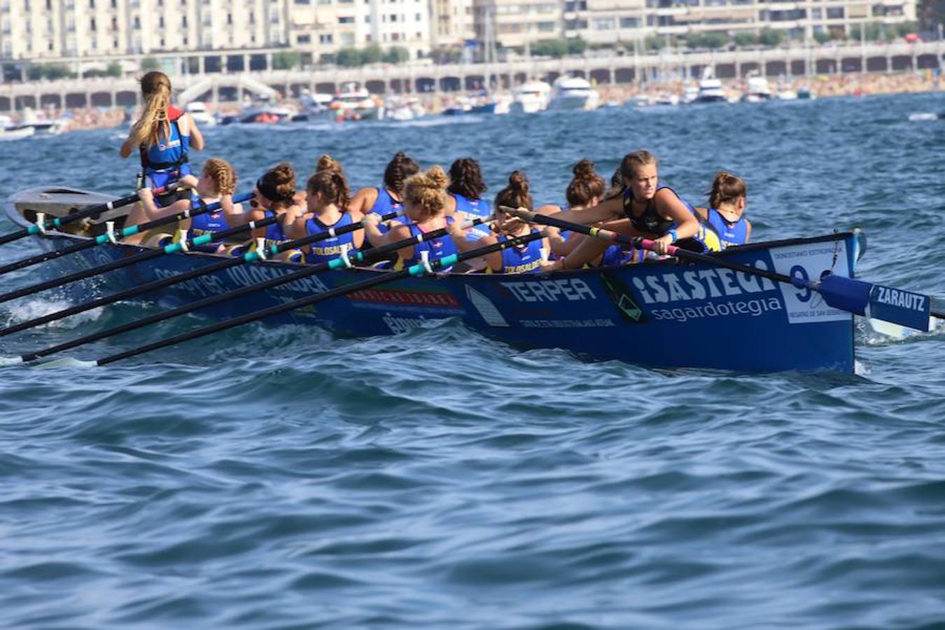 Kaiku y Tolosaldea se han erigido como las sorpresas de la primera jornada de la olimpiada del remo