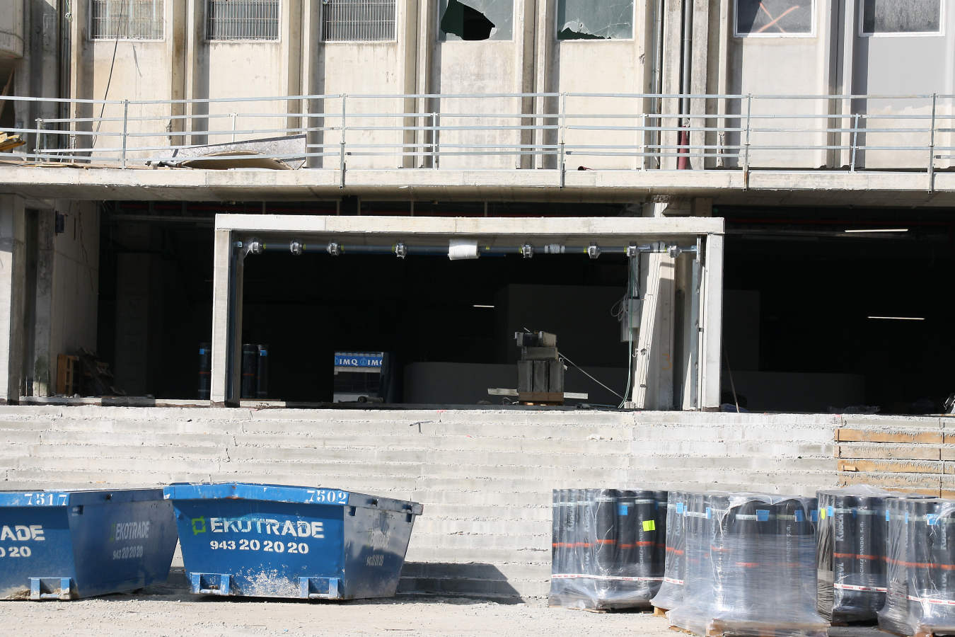 La reforma del estadio de Anoeta sigue su curso para poder abris sus puerta el 15 de septiembre ante el Barcelona