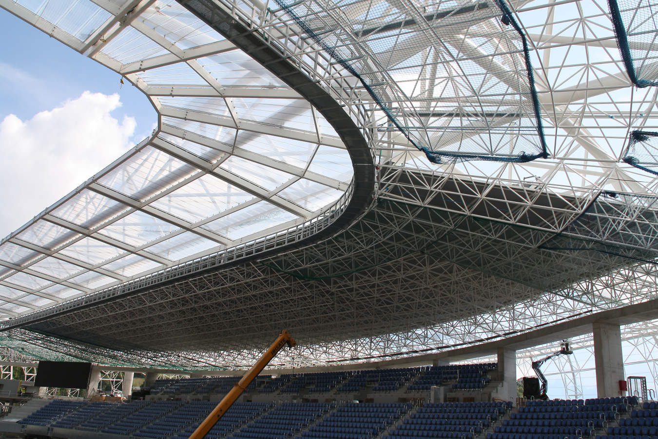 La reforma del estadio de Anoeta sigue su curso para poder abris sus puerta el 15 de septiembre ante el Barcelona