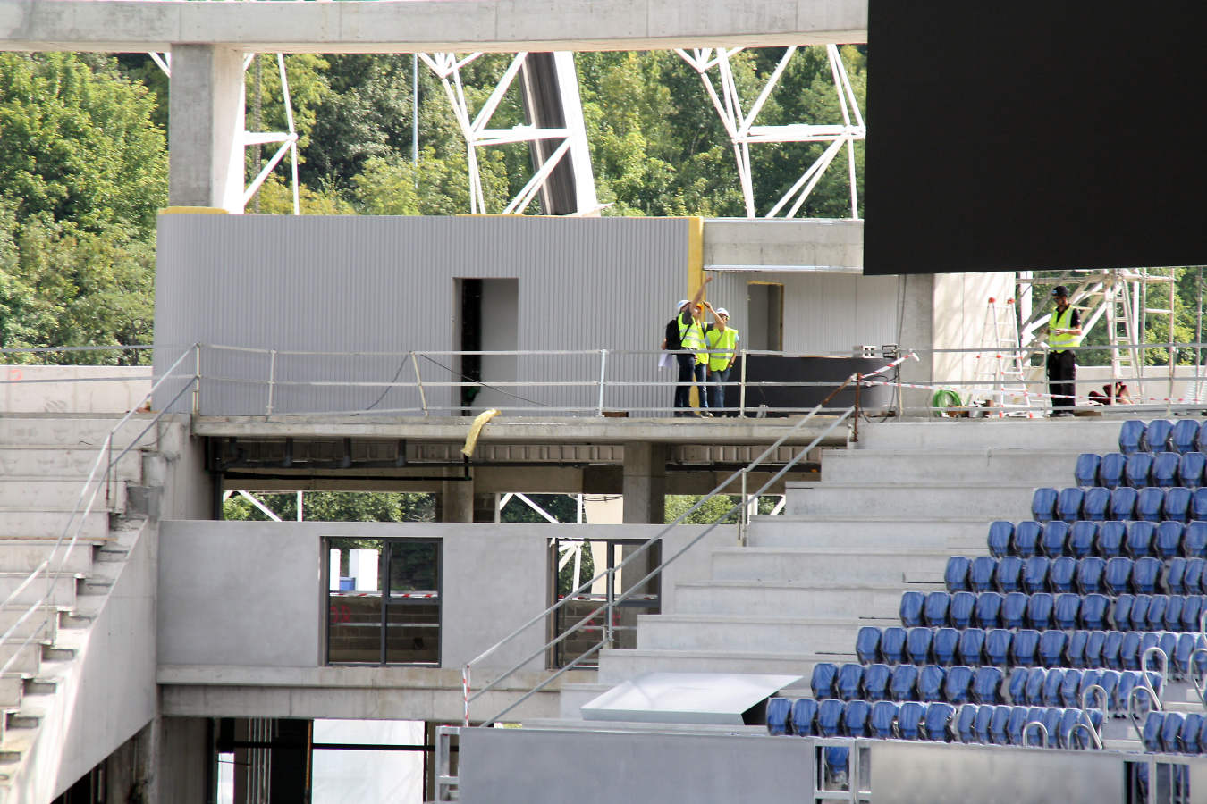 La reforma del estadio de Anoeta sigue su curso para poder abris sus puerta el 15 de septiembre ante el Barcelona
