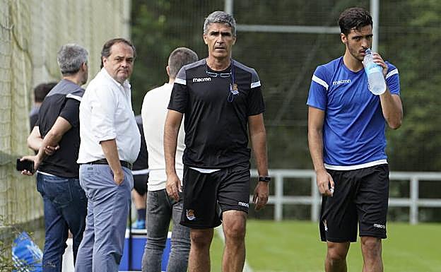 Merino con molestias en un entrenamiento