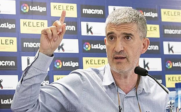 Roberto Olabe, durante su comparecencia. 