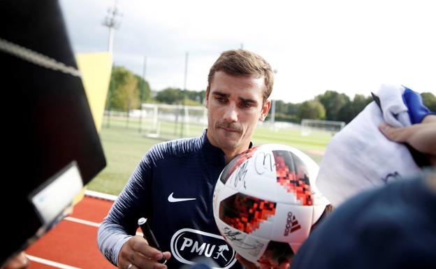 Griezmann, con la selección francesa. 