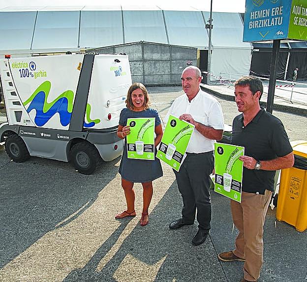 Serrano, Altuna y González presentaron la campaña. 