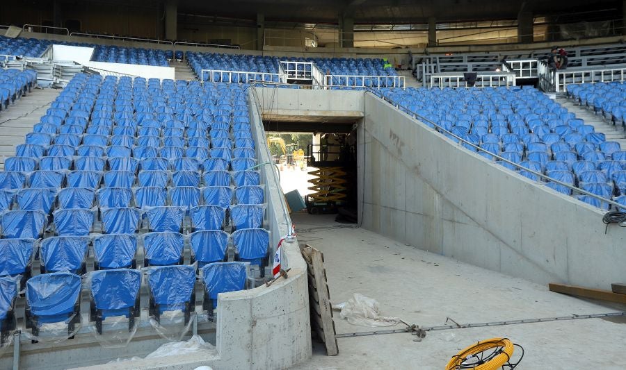 El campo de la Real Sociedad continúa afinando su puesta a punto para estar en las mejores condiciones para el próximo partido.