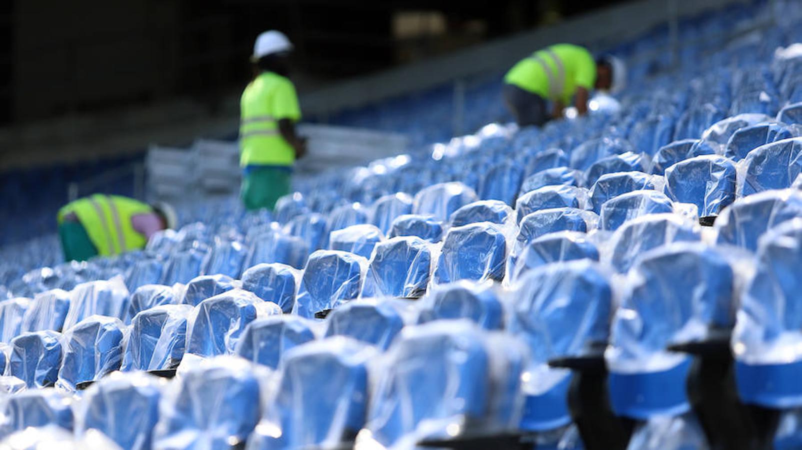 El campo de la Real Sociedad continúa afinando su puesta a punto para estar en las mejores condiciones para el próximo partido.
