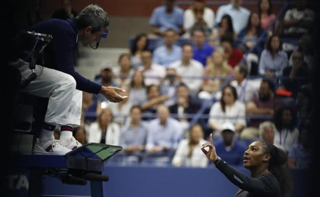 Serena, en un momento de la final.